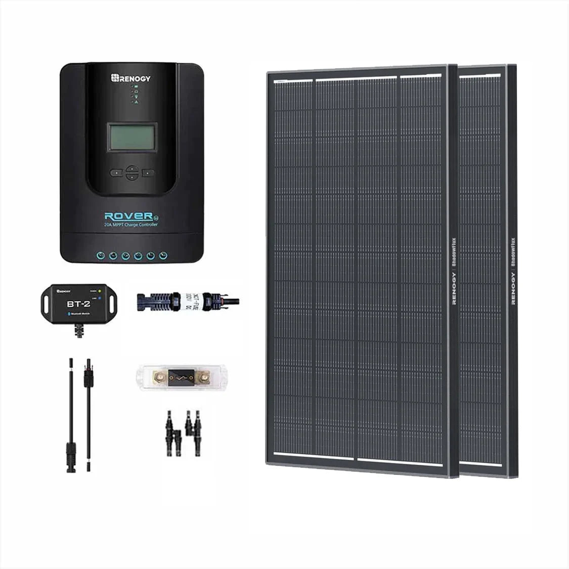 renogy-400w-shadowflux-kit-solaire-premium-12v-24v-avec-r-gulateur-rover-40a-mpp image 1
